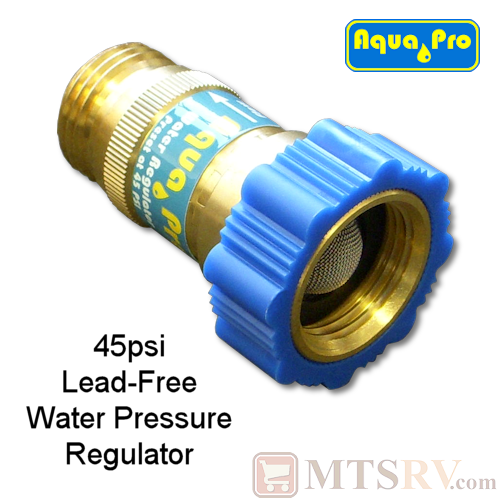 Aqua-Pro Lead-Free 45psi Brass Water Pressure Regulator with Easy Gripper - Model 27550