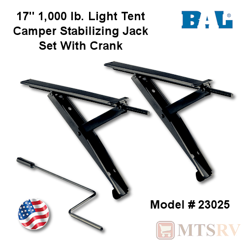 BAL 17" Light Tent Camper Stabilizing Jack - Set of 2