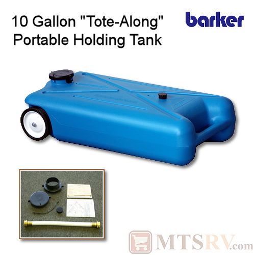 Barker Tote-Along 10 GALLON Portable Waste Water Holding Tank