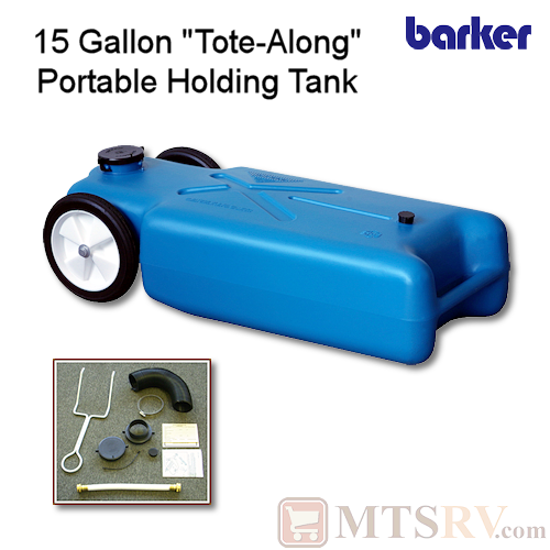 Barker Tote-Along 15 GALLON Portable Waste Water Holding Tank