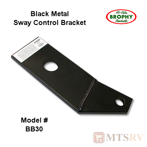 CR Brophy Black Sway Control Bracket - Welded Steel - Model BB30