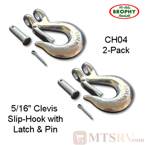 Brophy CH04 Latching Clevis Slip-Hook - 2-PACK