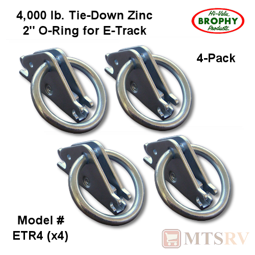Brophy ETR4 O-Ring for E-Track - 4-PACK