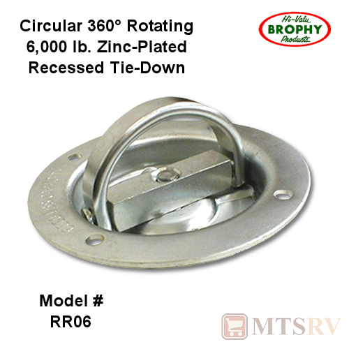 Brophy RR06 6K Circular Rotating Zinc Tie-Down