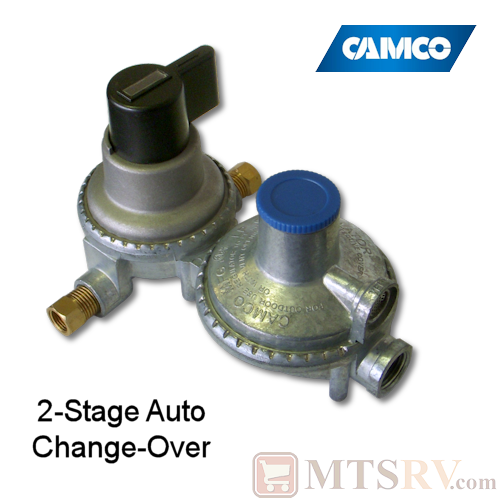 Camco RV DoubleStage Automatic Changeover LP Propane Gas Regulator