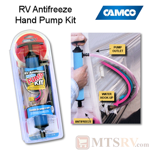 Camco RV Antifreeze Hand Pump Kit - Water Line Tank Winterization - Model 36003