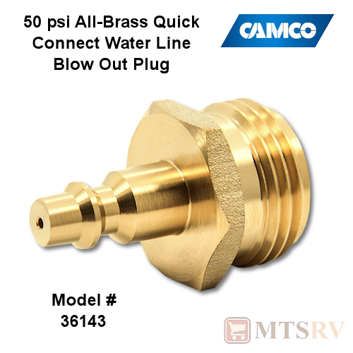 Camco RV 50psi Blow-Out Plug with Quick Connect