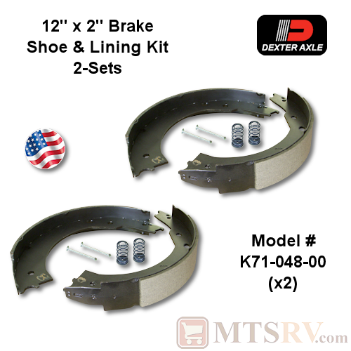 Dexter Axle 10" Brake Drum Kit w/Bearings & Nuts 1 SET 3500 Axle