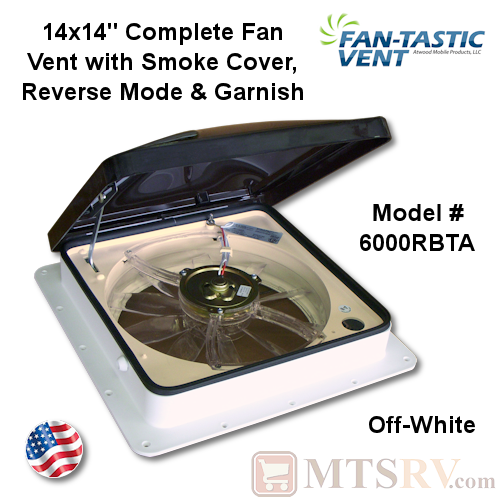 FanTastic Vent Model 6000R/3350 14"x14" Complete Ceiling Fan Vent w