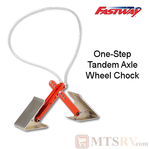 Fastway ONEStep Standard Tandem Axle Metal Wheel Chock 16" to 24" Range - SINGLE