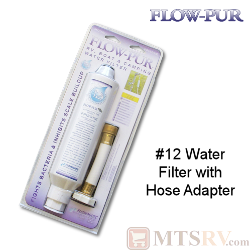 Flow-Pur Flowmatic #12 Water Filter Kit - In-line Filter w/Hose Attachment - Model FP12GKE
