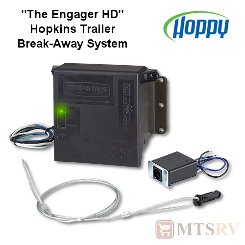 Hoppy 'The Engager HD' Breakaway Kit with Charger - For use with Trailer Electric Brakes