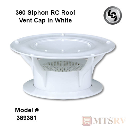 Lippert Components LCI 360 Siphon RV Plumbing/Attic Roof Vent Cap in