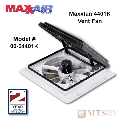 Maxxair MaxxFan 4401K Manual 4Speed Vent Fan w/Smoke Cover