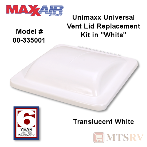 Maxxair Unimaxx Universal Replacement Cover - White