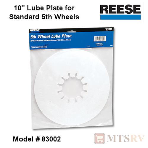 Reese 10" Standard 5th Wheel Lube Plate - #83002