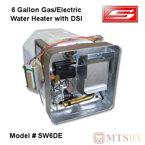 Suburban 6 Gallon Water Heater - Model SW6DE / 5058A - Direct Spark Ignition & Electric Ignition