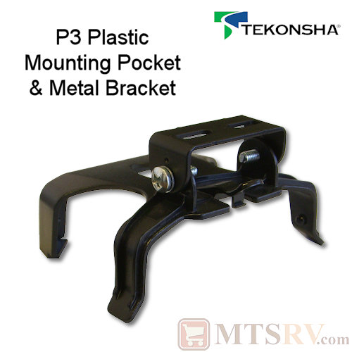Tekonsha P3 Plastic Mounting Pocket and Metal Mounting Bracket with Bracket Screws