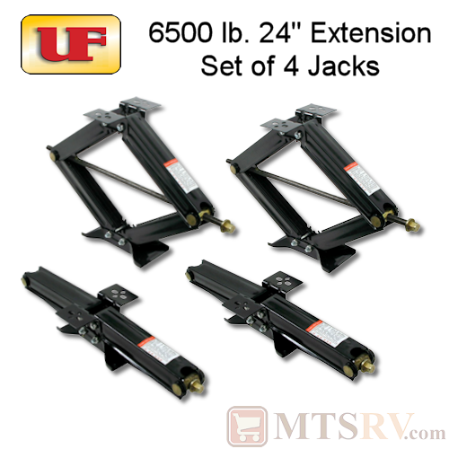 Ultra-Fab ULTRA 24" RV Leveling and Stabilizing Scissor Jacks - 6,500 lb. Rated - Set of 4