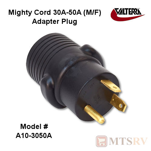 Valterra Mighty Cord 30A-50A (M/F) Plug Adapter - #A10-3050A