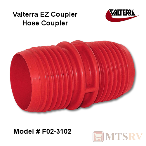Valterra EZ Coupler Threaded Sewer Hose Connector - Red