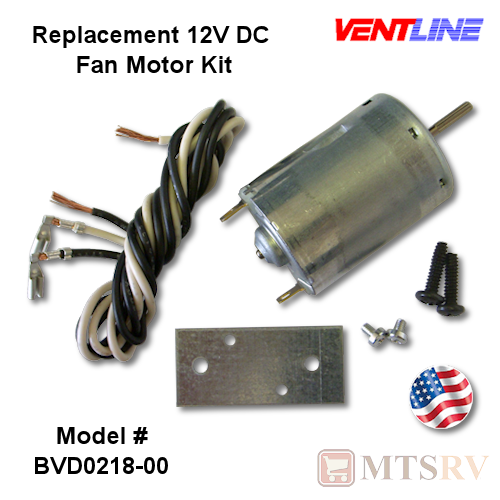 Ventline Genuine Replacement 12V Small Vent Fan Motor w/Spline Shaft