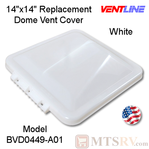 Ventline 14"x14" High-Profile Wedge Vent Dome Cover - WHITE - SINGLE - Genuine Replacement Part - USA Made