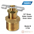 Camco RV 1/2" Drain Valve for Water Heaters