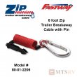 FASTWAY Zip 6' Coiled Breakaway Cable With Pin - #80-01-2206