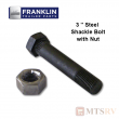 Franklin 3" Steel Shackle Bolt with Nut - Model #390 - SINGLE