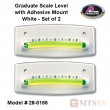 Prime Products Graduated Scale Level in White - Set of 2