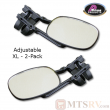 Prime Products Clip-On Adjustable XL Tow Mirror - Set of 2