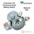 Tekonsha 4-Terminal Insulated Battery Switch - 12V Continuous Duty - Model #7001