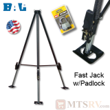 BAL FASTJACK 5th Wheel King Pin Stabilizer TriPod w/ Adjustable Feet - Model 25066