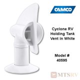 Camco Cyclone RV Holding Tank Vent in White - 40595