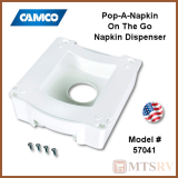 Camco RV Pop-A-Napkin - Hanging Paper Napkin Dispenser - 57041