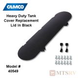 Camco RV Heavy-Duty Propane Tank Cover Replacement Lid in Black - 40549