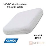 Camco 14"x14" Vent Insulator Pillow - White with Reflective Back - #45192