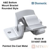 Dometic A&E Bottom Mount Bracket - WHITE - Round Style - For Sunchaser Models