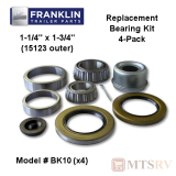 FRANKLIN Bearing Kit - Model BK10 - 1-1/4" x1-3/4" (15123 outer) - 4-PACK