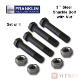 Franklin 3" Steel Shackle Bolt with Nut - Model #390 - 4-PACK