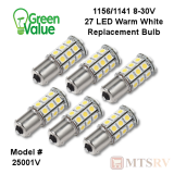 Green Value 1156/1141 LED Replacement Bulb - Warm White - 6-PACK - 25001V