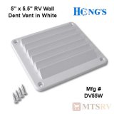 Hengs Industries 5" x 5.5" RV Wall Dent Vent - White - DV55W