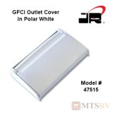 JR Products GFCI Receptacle Outlet Cover in White - #47515