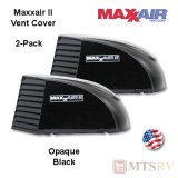Maxxair II Large Vent Cover -  Black - 2-PACK - made for covering most 14x14" Vents