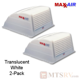 Maxxair Standard Large Vent Cover -  Translucent White - 2-PACK - made for covering most 14x14" Vents
