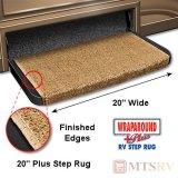 Prest-O-Fit 20" Wide Wrap-Around Plus+ RV Step Rug - HARVEST GOLD - Durable Trailer Step Rug