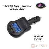 Prime Products 12V LCD Digital Voltage Meter Battery Monitor- 12-2021