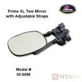 Prime Products XL Clip-On Large Tow Mirror with Adjustable Straps - SINGLE