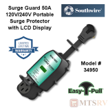 Southwire 50A Portable Surge Guard Protector w/LCD Display